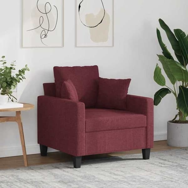 Maison Exclusive - Rød bordeaux Stol 60 cm Stof