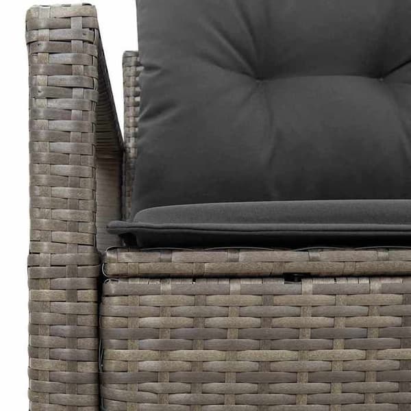 Maison Exclusive - Trädgårdsoffa med kudde 120 x 62 x 69 cm polyrotin