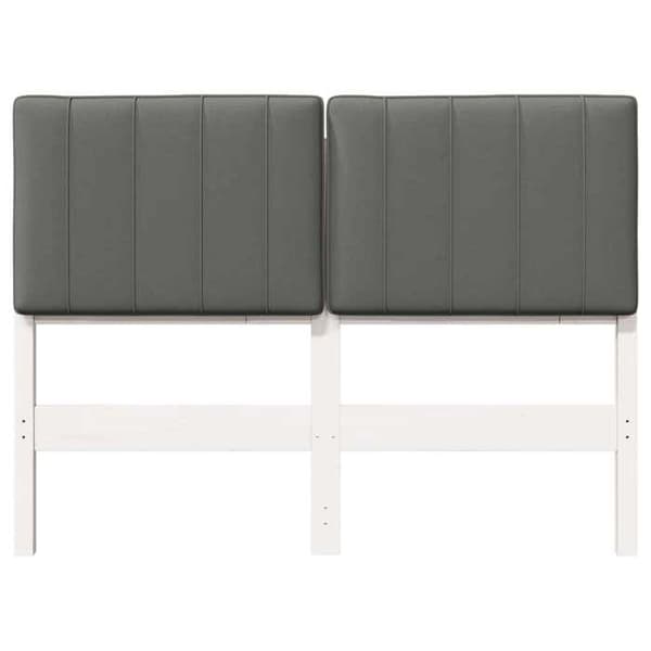 Hovedgærde - EKSKLUSIV HUS - Rektangulær 120 cm - Massiv fyr - Hvid og lys grå - Leveres samlet Vit och ljusgrå