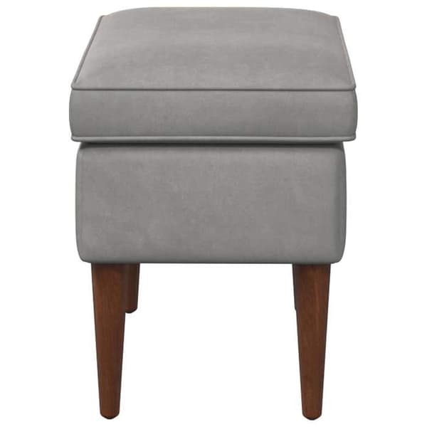 Maison Exclusive - Puff Grå 55 x 35 x 41 cm Sammet