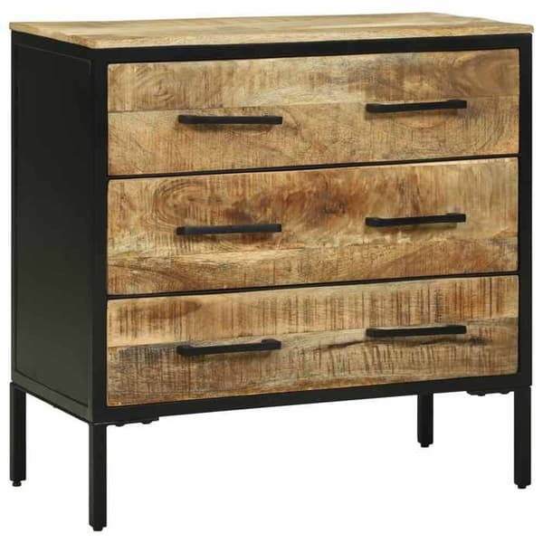 Maison Exclusive - Buffé med låda 70 x 35 x 70 cm Massivt mangoträ
