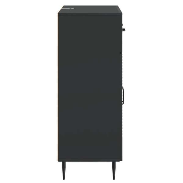 Maison Exclusive - Buffet Sort 66 x 34,5 x 89,5 cm Ingeniørtræ