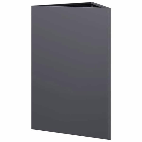 Maison Exclusive - Triangulär anthracite-jardiniär 50x43x75 cm stål