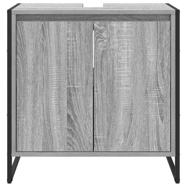 Maison Exclusive - Badeværelsesskab Grå Sonoma 60 x 30 x 60 cm