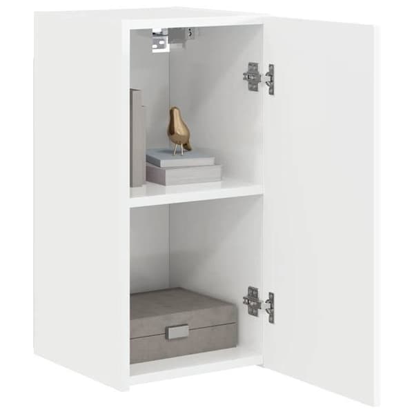 Maison Exclusive - Väggmonterad TV-möbel 30 x 31 x 60 cm Blank Vit
