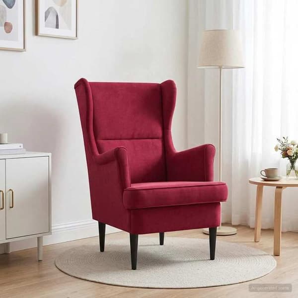Maison Exclusive - Fåtölj Bordeaux Sammet