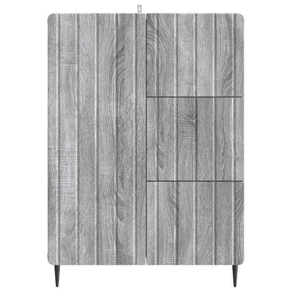 Maison Exclusive - Buffé Sonoma grå 66 x 34,5 x 91,5 cm Ingenjörsträ