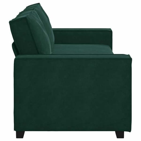 Maison Exclusive - Soffa 3-sits Grön mörk 220x78x84 cm Sammet