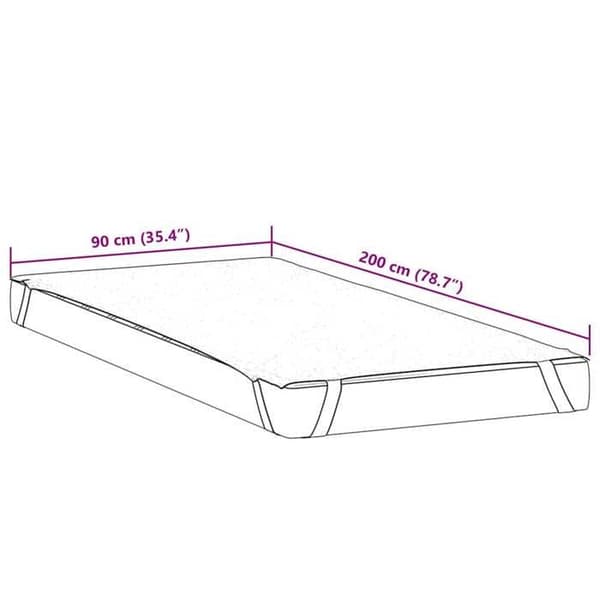 Maison Exclusive - Valkoinen 90x200 cm vedenpitävä patjan suojus Vit