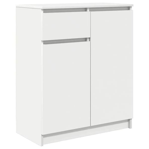 Maison Exclusive - Buffé med låda vit 71x35x84 cm ingenjörsträ Vit