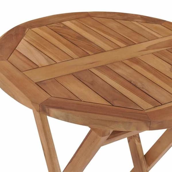 Maison Exclusive - Sammenklappeligt havebord 60 cm Solid teaktræ