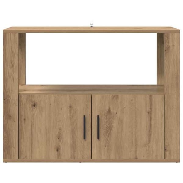 Maison Exclusive - Buffé i hantverksmässig ek 80 x 30 x 60 cm Ingenjörsträ Ek