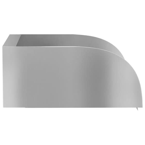 Dekorativ kaskade - Kaskade 30x34x14 cm - Rustfrit stål 304 - Mat børstet finish - Chlorresistent Silver