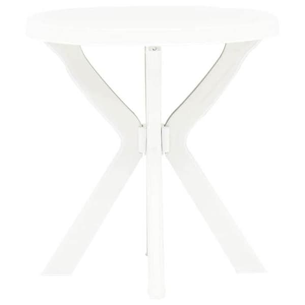 Maison Exclusive - Bistrobord Hvid Ø70 cm Plastik