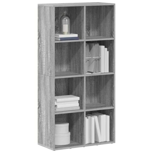 Maison Exclusive - Bibliotek/Buffet Sonoma grå 66x30x130 cm Ingeniørtræ