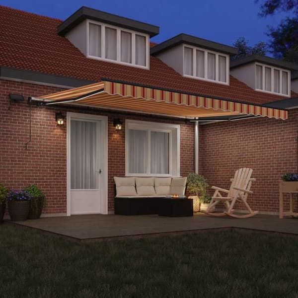Maison Exclusive - Fällbart tak i gult och orange 450 × 350 cm