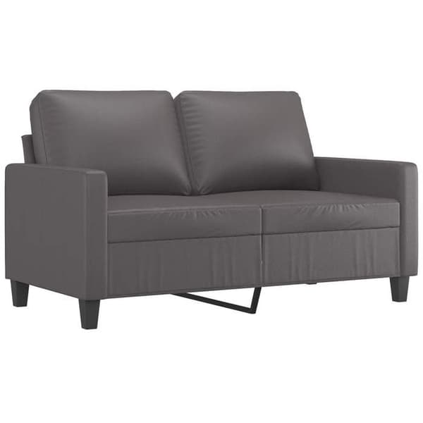 Maison Exclusive - 2-personers sofa Grå 120 cm Syntetisk læder
