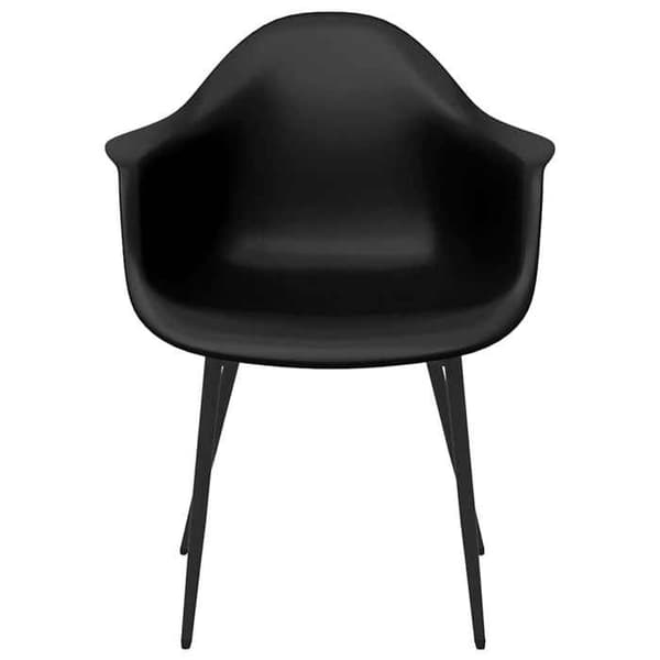 Maison Exclusive - Matstolar set om 4 svart PP