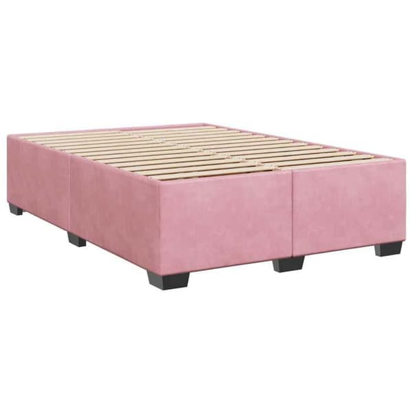 Maison Exclusive - Boxspring säng med madrass Rose 140 x 200 cm Sammet Ros