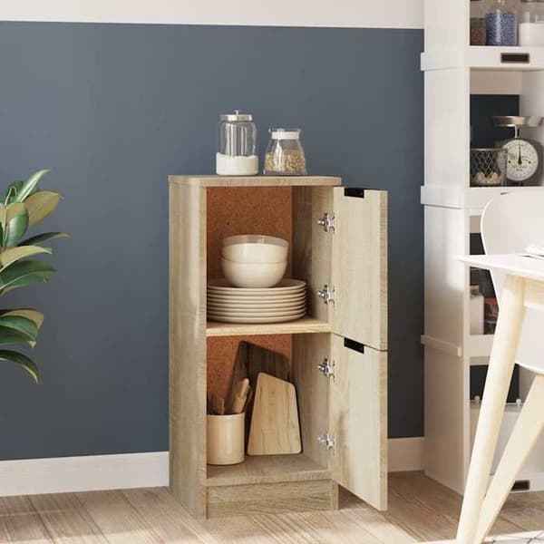 Maison Exclusive - Buffé Ek sonoma 30x30x70 cm Ingenjörsträ