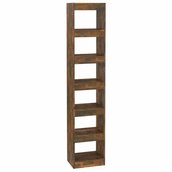 Maison Exclusive - Bibliotek/Rumseparator Røget eg 40x30x198 cm