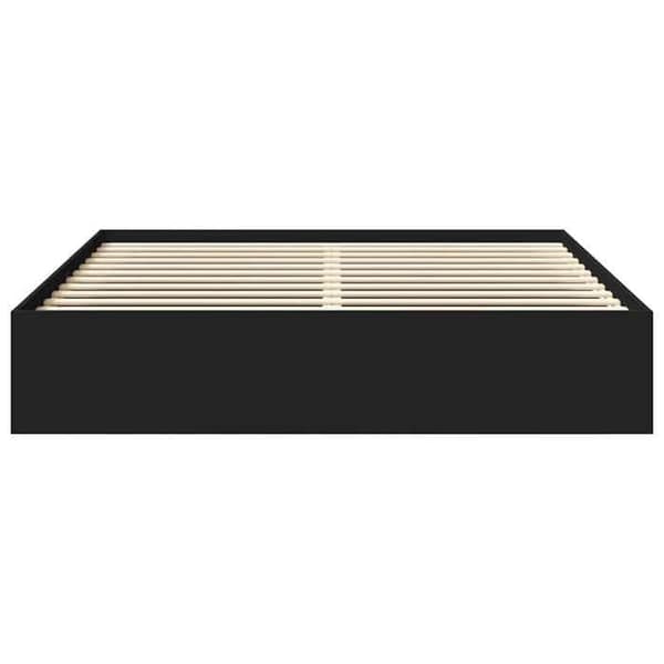 Sengestel - EKSKLUSIV HUS - 180x200 cm - Sort - 6 rum - Lamelseng Svart