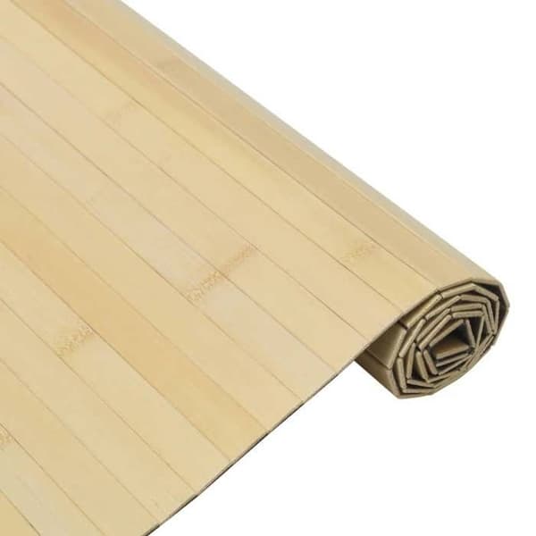 Maison Exclusive - Rektangulär matta i ljus natur 70x400 cm bambu
