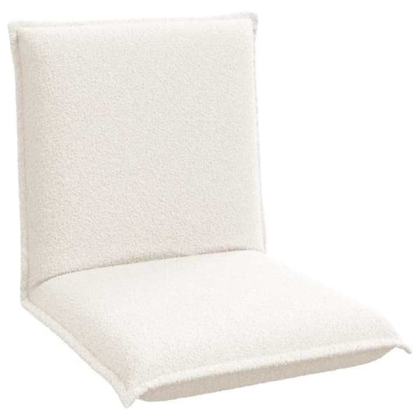 Maison Exclusive - Justerbar golvstol Creme i fårull