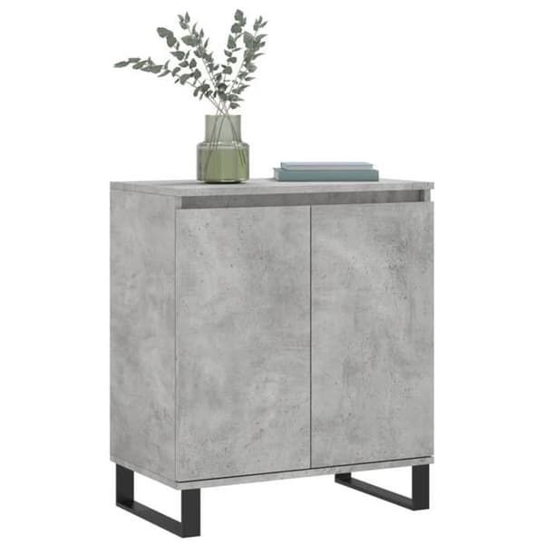Maison Exclusive - Buffé Grå betong 60x35x70 cm Ingenjörsträ
