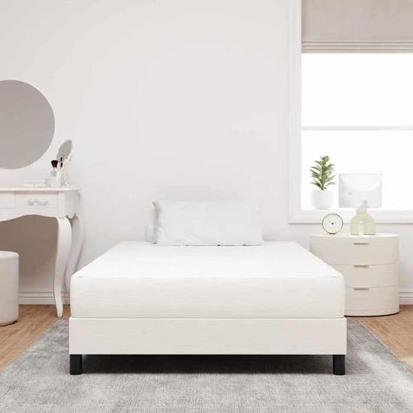 Maison Exclusive - Sengemad med creme madras 120 x 200 cm stof