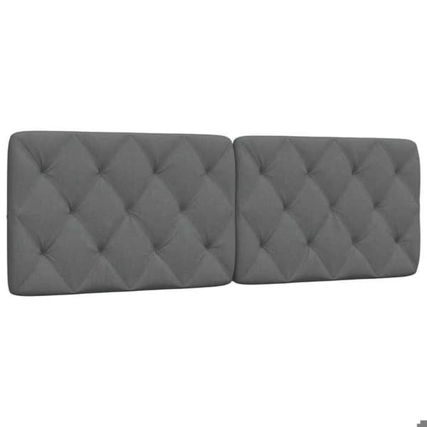 Hovedgærdedækken - MAISON EXCLUSIVE - Diamantmønstret - 160 cm - Mørkegrå - Polstret polyester Mörkgrå