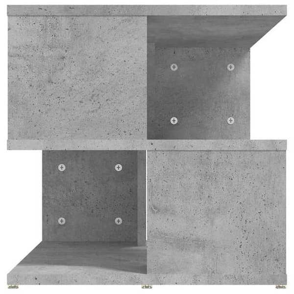 Maison Exclusive - Grå beton sidebord 40x40x40 cm ingeniørtræ