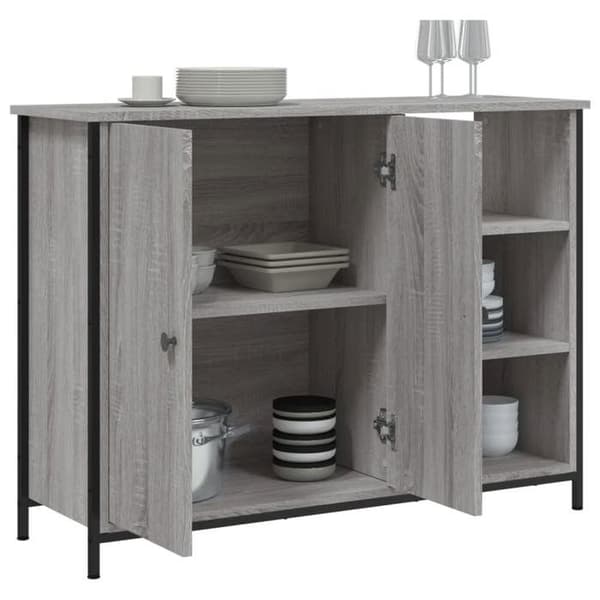 Maison Exclusive - Buffet sonoma grå 100x33x75 cm ingeniørtræ