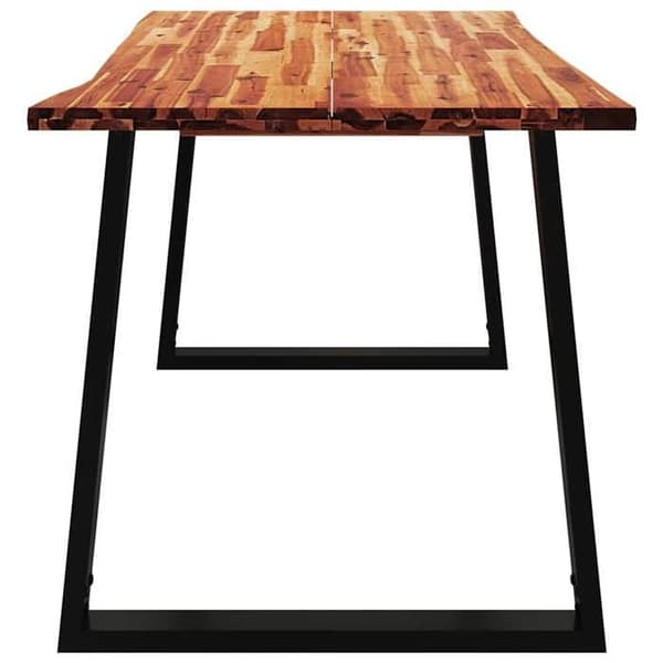 Maison Exclusive - Matbord 140x80x75 cm i solid akaciaträ med skarp kant