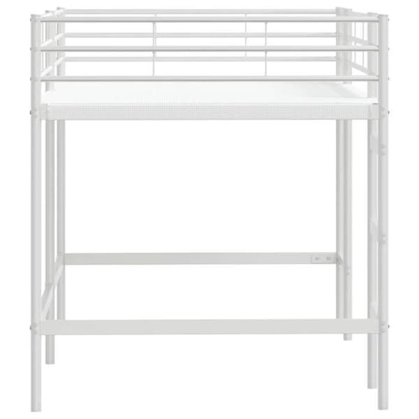 Maison Exclusive - Loftsäng för barn Vit 80 x 200 cm Stål Vit