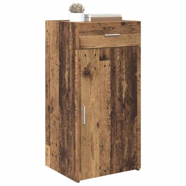 Buffet - EKSKLUSIVT HUS - 45×42,5×93 cm - Ingeniørtræ - Brun - Døre og skuffer