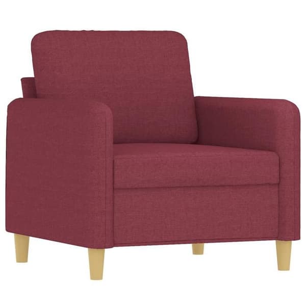 Maison Exclusive - Tuoli jalkatuella Bordeaux punainen 60 cm Kangas