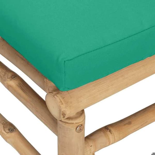 Central have-sofa - EKSKLUSIVT HUS - Central model - bæredygtig bambus - polstrede puder - modulært design Bambu grön