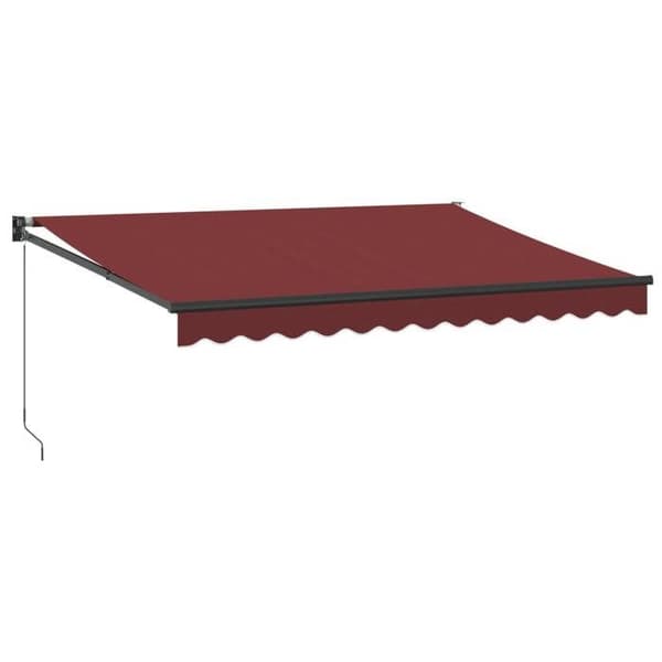 Maison Exclusive - Manuell infällbar markis bordeaux 350x250 cm