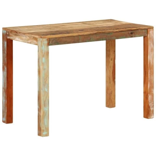 Matbord - EXKLUSIV HEM - 110x55x76 cm - Återvunnet massivt trä - Rektangulär - Lantlig stil Blå
