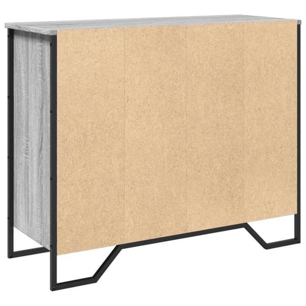Maison Exclusive - Buffet sonoma grå 91x35,5x74,5 cm ingeniørtræ