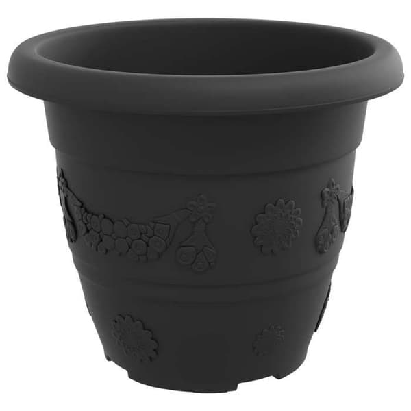Maison Exclusive - Plantepotter 24 stk Sort Ø 26 x 21,5 cm Plastik Svart