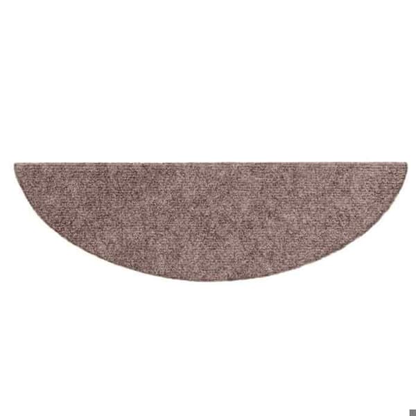 Maison Exclusive - Selvklebende trappetæpper 20 stk. 56 x 17 x 3 cm Lys brun Halvcirkelformet