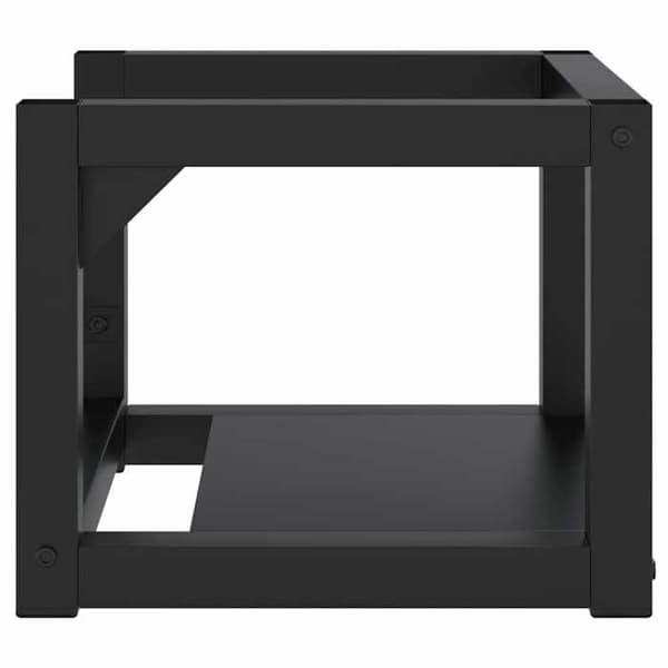 Maison Exclusive - Vægmonteret badeværelsesvaskeramme Sort 40x38x31 cm Jern