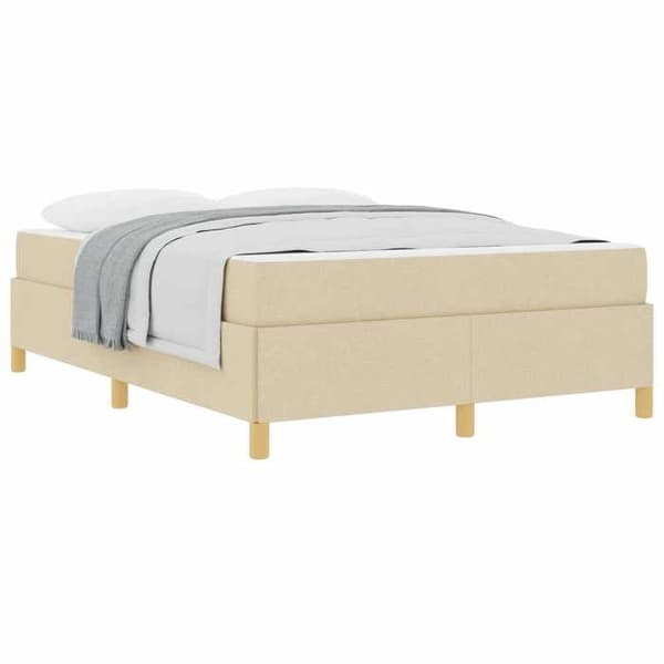 Maison Exclusive - Sängram Creme 140 x 200 cm tyg