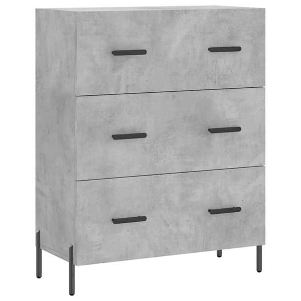 Maison Exclusive - Buffé grå betong 69,5x34x90 cm ingenjörsträ