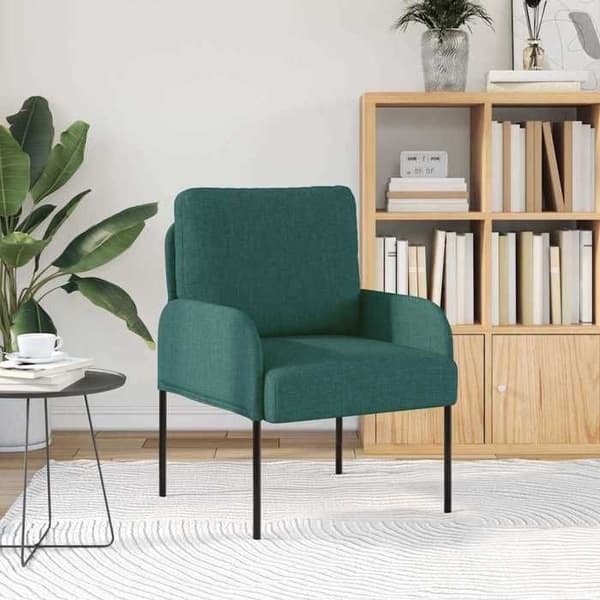 Sofa - EKSKLUSIVT HUS - Med pude 55cm - Mørkegrøn - Krydsfiner og metal - Blød Mörkgrön