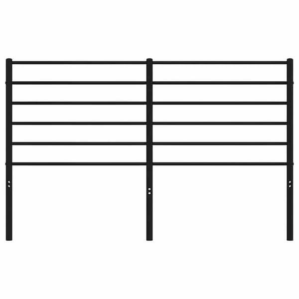 Maison Exclusive - Erstatnings hovedgærde metal sort 120 cm