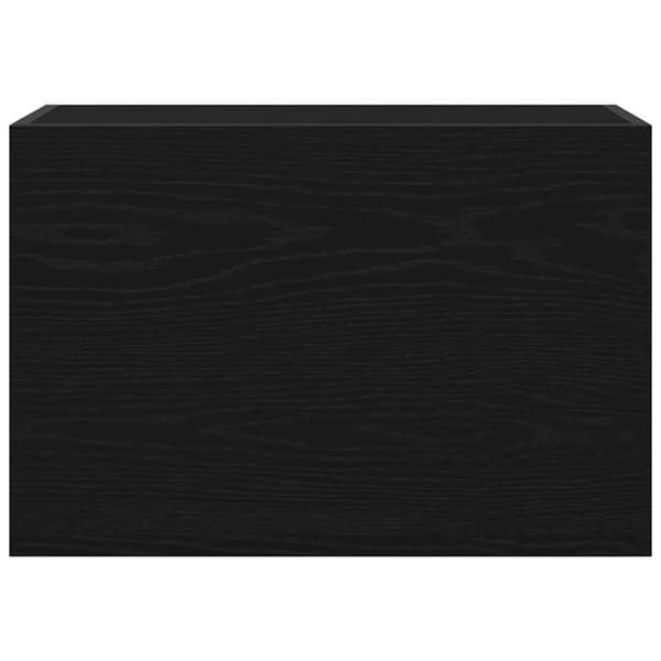 Maison Exclusive - Vægmonteret badeværelsesskab sort 60x25x40 cm ingeniørtræ