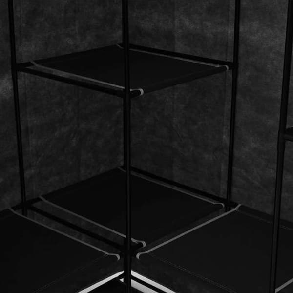 Maison Exclusive - Sort hjørneskab 130x87x169 cm Svart